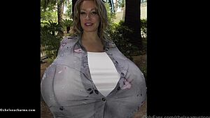 chelsea charms captivates with her one button style