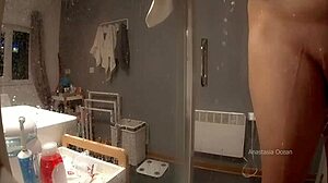 Stepmom Enters Bathroom, Watches Him Jerk