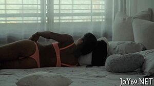 Hey, this teen solo beauty is fingering her wet pussy with dildo in hot masturbation play 😏