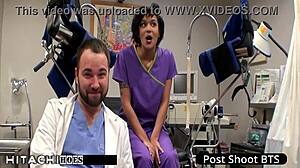 freshman gets mandatory hitachi orgasm from nurse - jackie banes