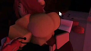 Oh man, that smug girl just couldn't wait to get fucked in Roblox fan request 2! 😏