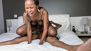 Caramel gets huge facial bbc fucking with deepthroat