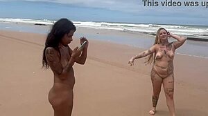 Do Beautiful Blonde and Latina Teens Enjoy Fucking on the Beach to Admire Nature in Interracial Anal?