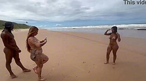 Do Beautiful Blonde and Latina Teens Enjoy Fucking on the Beach to Admire Nature in Interracial Anal?