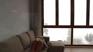 Hot Latina Rides Big Cock in Doggy Outdoors