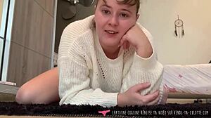 young french amateur masturbates in panties