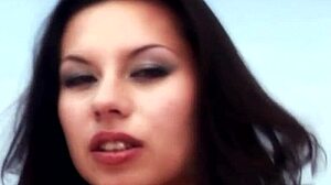 vanessa may's face gets it all!