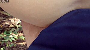 hot girl fucks in park and cums