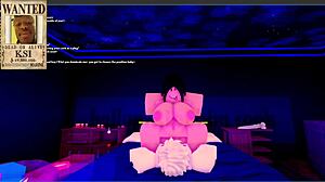 Dream Goth Mommy Rides Big Cock in Roblox Condo