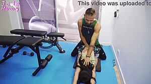 Trainer Pounds Our Friend Hard In Steamy Gym Threesome Session