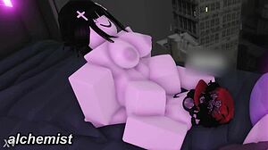 Whore fucked in new condo with big tits goth