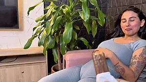 Poor student intensely sucks her stepbrother's dick without knowing