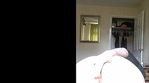 my dildo is in my tight teen ass, feels so good ahh