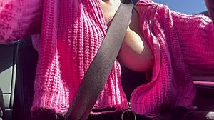 Artemisia love flashing tits in car?