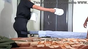 Asian Man Flashes His Cock to Thai Massage Girl