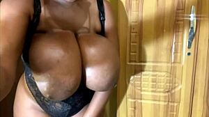 Housewife enjoys her first time with toys at home