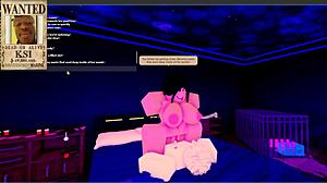 Dream Goth Mommy Rides Big Cock in Roblox Condo