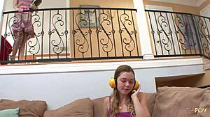 Can Two Cute Blondes Do Homework While Licking Pussy And Ass?