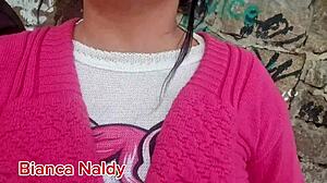 african beauty with big clit gets creampie from monster cock on public beach