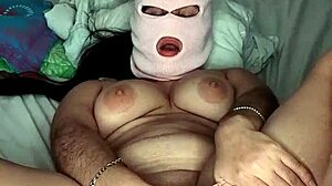 Masked Latina Fingers Tight Pussy To Orgasm!