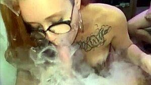 dracarys blows smoke on my dick in smoking fetish.