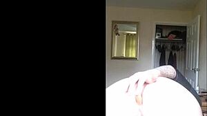 my dildo is in my tight teen ass, feels so good ahh