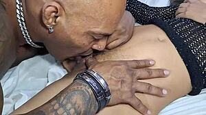 Can you handle this big black cock tearing into your submissive little body like that?