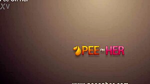 Filthy blonde gets drenched in golden pee during piss fuck