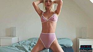 super petite russian teen blonde aleksandra smelova softcore porn, small tits model.