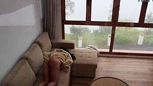 fuck this hot latina with big natural ass in leggings and thong outdoors