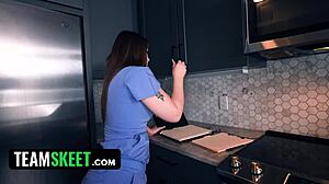 Beautiful Stepdaughter Rides Stepdaddy's Lap For Money In This Taboo Sex For Cash Scene.