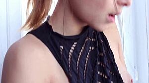 Karina baru and her big friend play with toys.