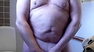 Chris Takes a Refreshing Shower in Solo Bathing Session