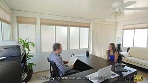 hey, trips can be pricey, so this babe decides to get intimate for that loan cash