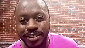 A private strip tease in warm weather