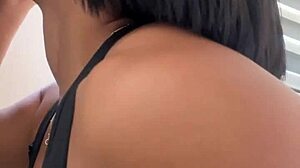 I love deepthroating that big black cock outdoors with my amateur couple nysdel