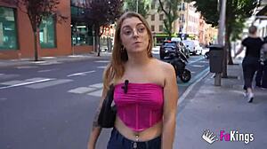 Neighbor Lorena Lopes eats chicken with huge cumshot at Fakings