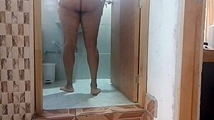 Horny Colombian Milf Masturbates At Neighbor's Door