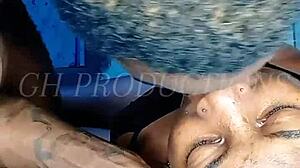 african teen 18+ gets tied up and made to slurp and slobber all over my bbc like a good little 18+ slut