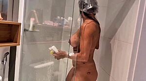 neighbor, what are you doing visiting while i'm in the shower?