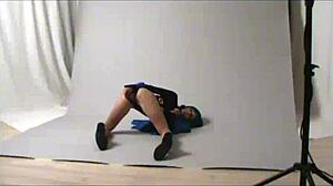 Amateur Cosplay Raven In Public Outdoor Costumes With Intense Action