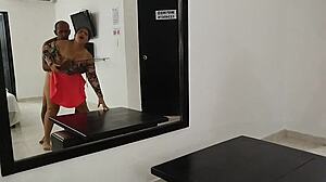 I share the bed with my stepdaughter, leading to intense sex with big black cock, hoping she doesn't get pregnant