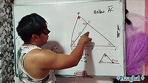 13 Sexual Math to Know Your Area X with Asian Student and Teacher in Bedroom