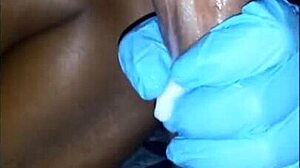 Pretty Girl Gives Handjob With Spit And Choking In Interracial Action