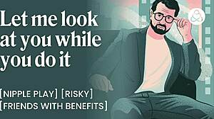 She rubs tits cums asks for dick