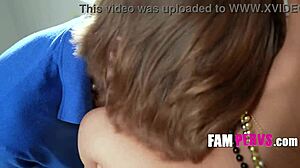 boy gets to touch his stepsister's big natural tits