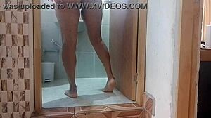 Horny Colombian Milf Masturbates At Neighbor's Door