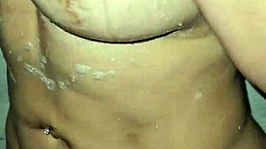 Mature woman gets anal assfucking with big cock in the shower