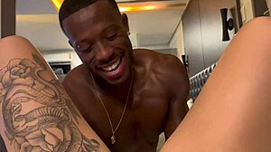 Went with friend's black husband to motel and he licked me until I came!