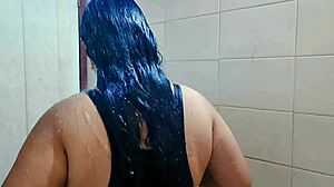 Wild Hot Just Married Desi Bhabi Strips Naked In Bath